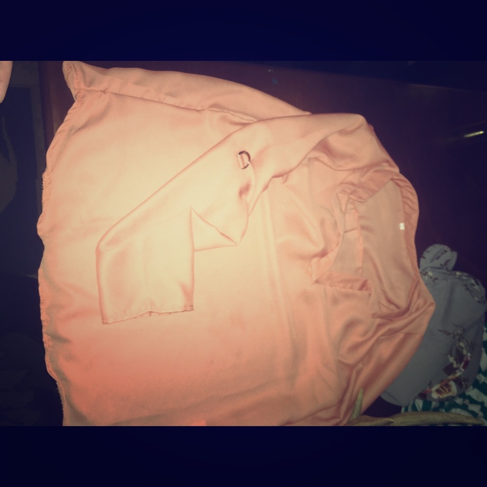 Loose V-neck chiffon blouse
